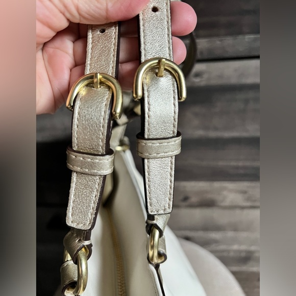 Coach cream/white metallic gold Gallery Lurex - Picture 6 of 12